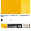 Olejová farba v tvare tyčinky Sennelier Oil Stick, 38 ml - 533, cadmium yellow deep
