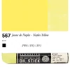 Olejová farba v tvare tyčinky Sennelier Oil Stick, 38 ml - 567, naples yellow