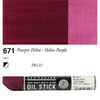 Olejová farba v tvare tyčinky Sennelier Oil Stick, 38 ml - 671, helios purple