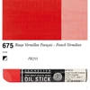 Olejová farba v tvare tyčinky Sennelier Oil Stick, 38 ml - 675, french vermilion