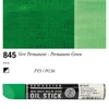 Olejová farba v tvare tyčinky Sennelier Oil Stick, 38 ml - 845, permanent green
