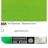 Olejová farba v tvare tyčinky Sennelier Oil Stick, 38 ml - 895, fluorescent green