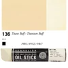 Olejová farba v tvare tyčinky Sennelier Oil Stick, 96 ml - 136, titanium buff