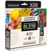 Sada olejových farieb v tvare tyčinky Sennelier Oil Stick - 6x38 ml, introductory set