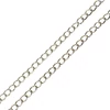 Obraz 1/2 - Kovová retiazka na výrobu šperkov, 2 m - rodium, 3x6 mm