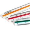Trojuholníkové metrické pravítko 30 cm – 1:20, 1:25, 1:50, 1:75, 1:100, 1:125
