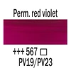 Akrylová farba Talens Amsterdam, 20 ml - 567, permanent red violet