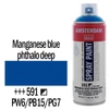Akrylová farba v spreji na vodnej báze Talens Amsterdam, 400 ml - 591, manganese blue phthalo deep