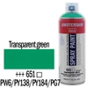 Akrylová farba v spreji na vodnej báze Talens Amsterdam, 400 ml - 651, transparent green