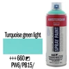 Akrylová farba v spreji na vodnej báze Talens Amsterdam, 400 ml - 660, turquoise green light