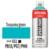 Akrylová farba v spreji na vodnej báze Talens Amsterdam, 400 ml - 661, turquoise green