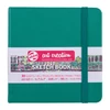Náčrtník a skicár Talens Art Creation Sketch Book, 140 g, 80 listov - 12x12 cm, tmavozelený