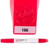 Obojstranný štetcový popisovač Talens Pantone - 186