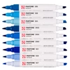 Sada obojstranných štetcových popisovačov Talens Pantone - 9 ks, Blue