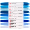 Sada obojstranných štetcových popisovačov Talens Pantone - 9 ks, Blue