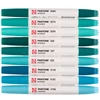 Sada obojstranných štetcových popisovačov Talens Pantone - 9 ks, Green