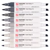 Sada obojstranných štetcových popisovačov Talens Pantone - 9 ks, Cool gray