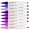 Sada obojstranných štetcových popisovačov Talens Pantone - 9 ks, Purple