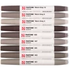 Sada obojstranných štetcových popisovačov Talens Pantone - 9 ks, Warm gray