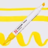 Obojstranný štetcový popisovač Talens Pantone - yellow