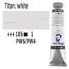 Olejová farba Talens Van Gogh, 20 ml - 105, titanium white
