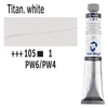 Olejová farba Talens Van Gogh, 60 ml - 105, titanium white