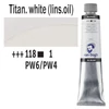 Olejová farba Talens Van Gogh, 200 ml - 118, titanium white (linseed oil)