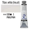 Olejová farba Talens Van Gogh, 20 ml - 118, titanium white (linseed oil)