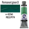 Olejová farba Talens Van Gogh, 40 ml - 619, permanent green deep