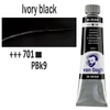 Olejová farba Talens Van Gogh, 40 ml - 701, ivory black
