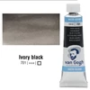 Akvarelová farba v tubeTalens Van Gogh, 10 ml - 701, ivory black