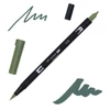 Obojstranný popisovač Tombow abt dual brush - 228, grey green