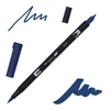 Obojstranný popisovač Tombow abt dual brush - 569, jet blue