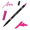 Obojstranný popisovač Tombow abt dual brush - 755, rubine red