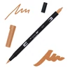 Obojstranný popisovač Tombow abt dual brush - 977, saddle brown