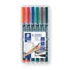 Obraz 2/2 - Sada alkoholových popisovačov, Staedtler, Lumocolor, 1mm - 6 ks