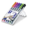 Obraz 1/2 - Sada alkoholových popisovačov, Staedtler, Lumocolor, 0,6 mm, intenzívne farby - 6 kusov