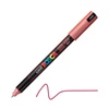 Extra tenký popisovač UNI POSCA PC-1MR, 0,7 mm - M15, metalický červený