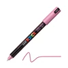 Extra tenký popisovač UNI POSCA PC-1MR, 0,7 mm - M13, metalický ružový