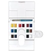 Sada akvarelových farieb Winsor&Newton Cotman Compact Box, 14x1/2 panvičky + štetec