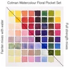Sada akvarelových farieb Winsor&Newton Cotman Pocket Set, 8x1/2 panvičiek+ štetec- Floral