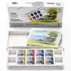 Sada akvarelových farieb Winsor&Newton Cotman Pocket Set, 8x1/2 panvičiek+ štetec - Landscape