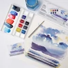Sada akvarelových farieb Winsor&Newton Cotman Pocket Set, 8x1/2 panvičiek+ štetec- Skyscape