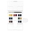 Winsor&Newton Professional akvarellfesték készlet, v panvičkách - 14x1/2 + štetec, Field set