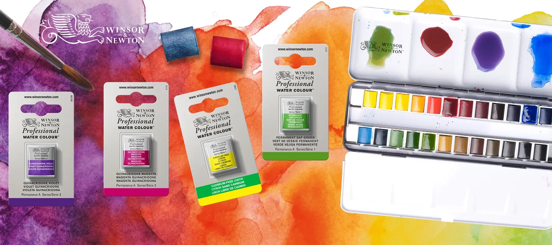 Akvarelové farby Winsor&Newton Professional