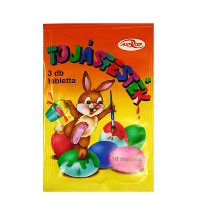Farbivo na vajíčka - 3 tablety, 10 nálepiek