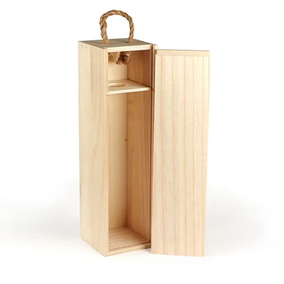 Drevený stojan na víno - 35x10x10 cm