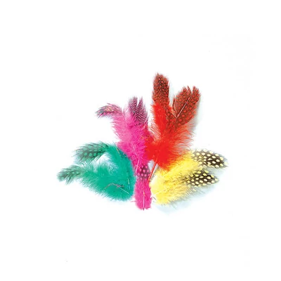 Perličkové perie, 4-8 cm, 3 g - farebné
