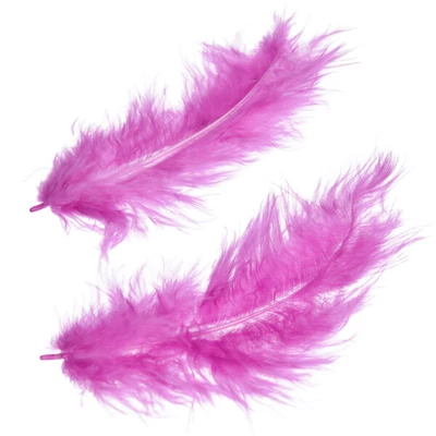 Marabu perie - fialové, 8-10 cm, 22 ks/bal