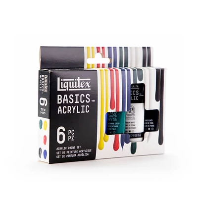 Sada akrylových farieb Liquitex Basics - 6x22 ml